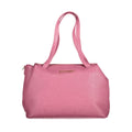 Pink Polyurethane Women's Bag