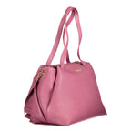 Pink Polyurethane Women's Bag
