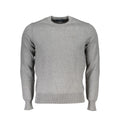 Grauer Polyamid Herrenpullover