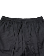 Black Cotton Men Pajama Set Sleepwear