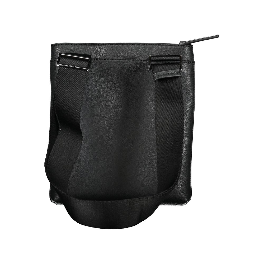 Schwarze Herren-Umhängetasche aus Polyester