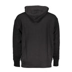 Schwarzer Kapuzenpullover für Herren aus Baumwolle