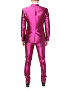 Pink SICILIA zweireihiger dreiteiliger Anzug