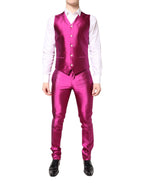 Pink SICILIA zweireihiger dreiteiliger Anzug