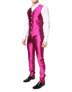 Pink SICILIA zweireihiger dreiteiliger Anzug