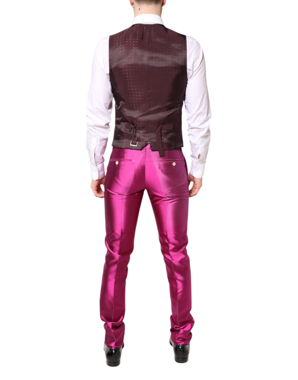 Pink SICILIA zweireihiger dreiteiliger Anzug