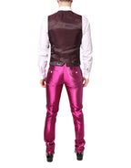 Pink SICILIA zweireihiger dreiteiliger Anzug
