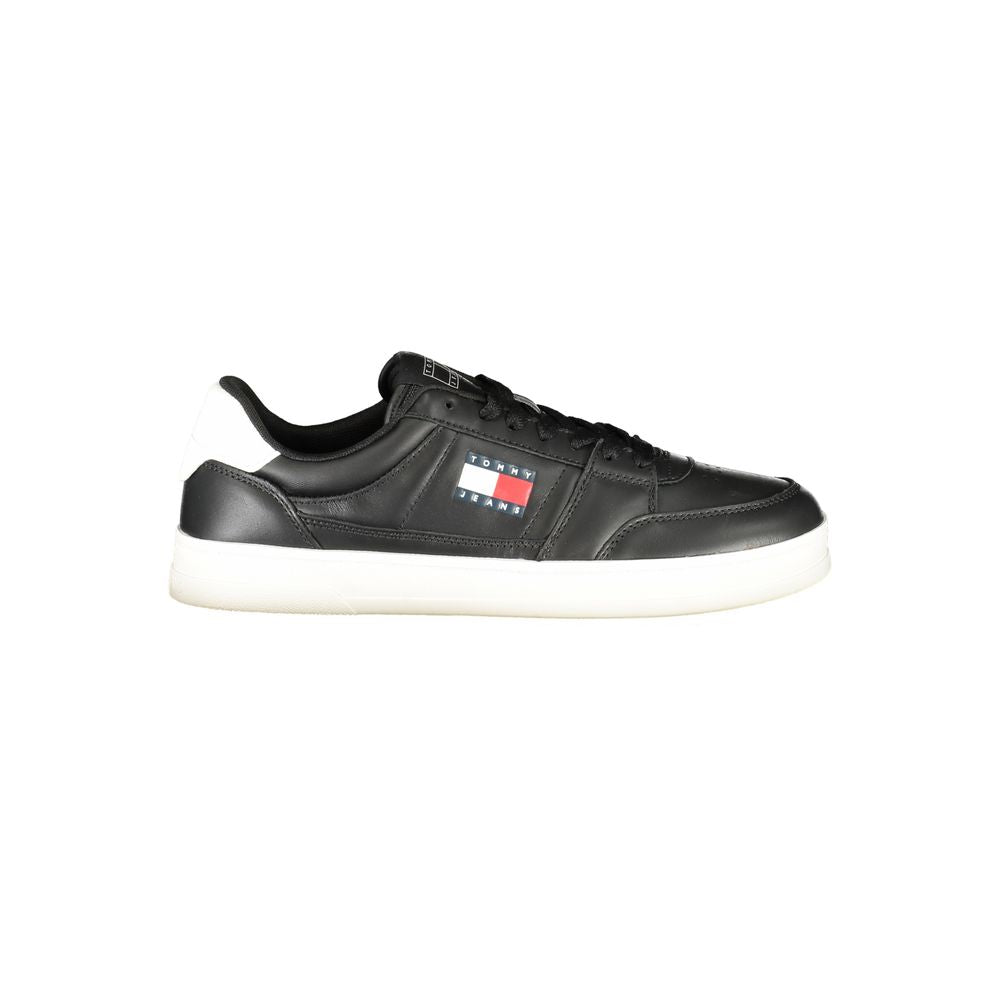 Black Leather Men's Sneaker