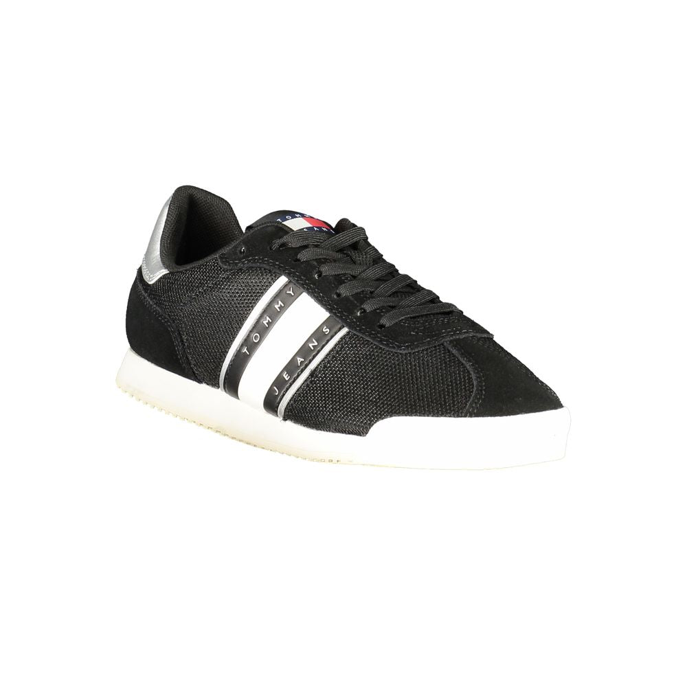 Schwarze Polyester Damen Sneaker