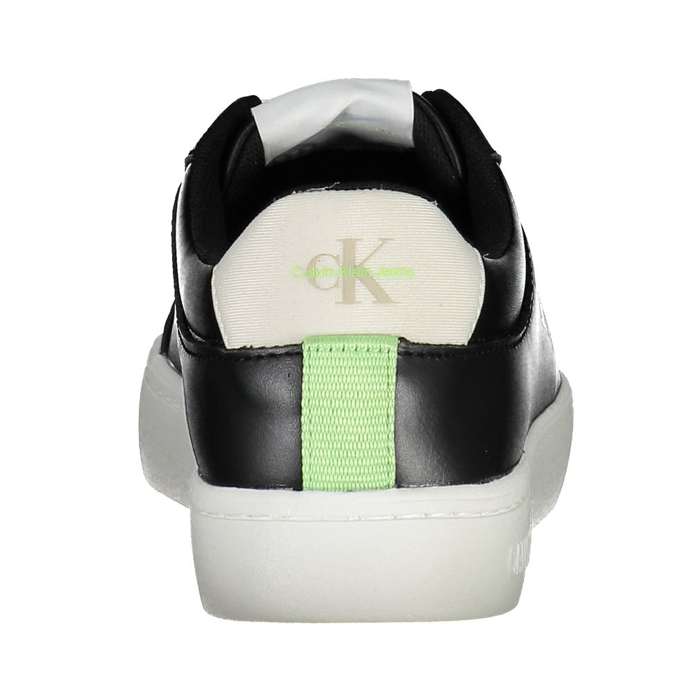 Schwarzer Polyester-Sneaker für Damen