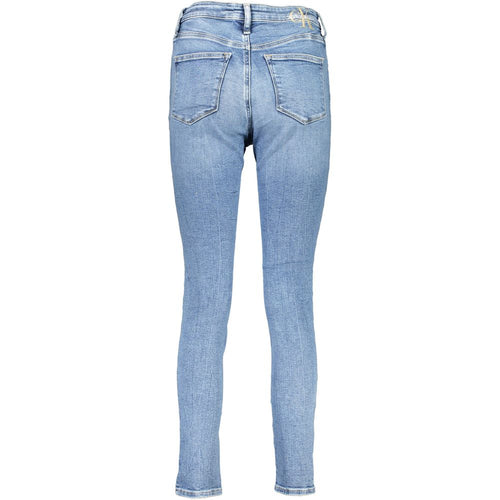 Light Blue Cotton Women's Skinny Jean