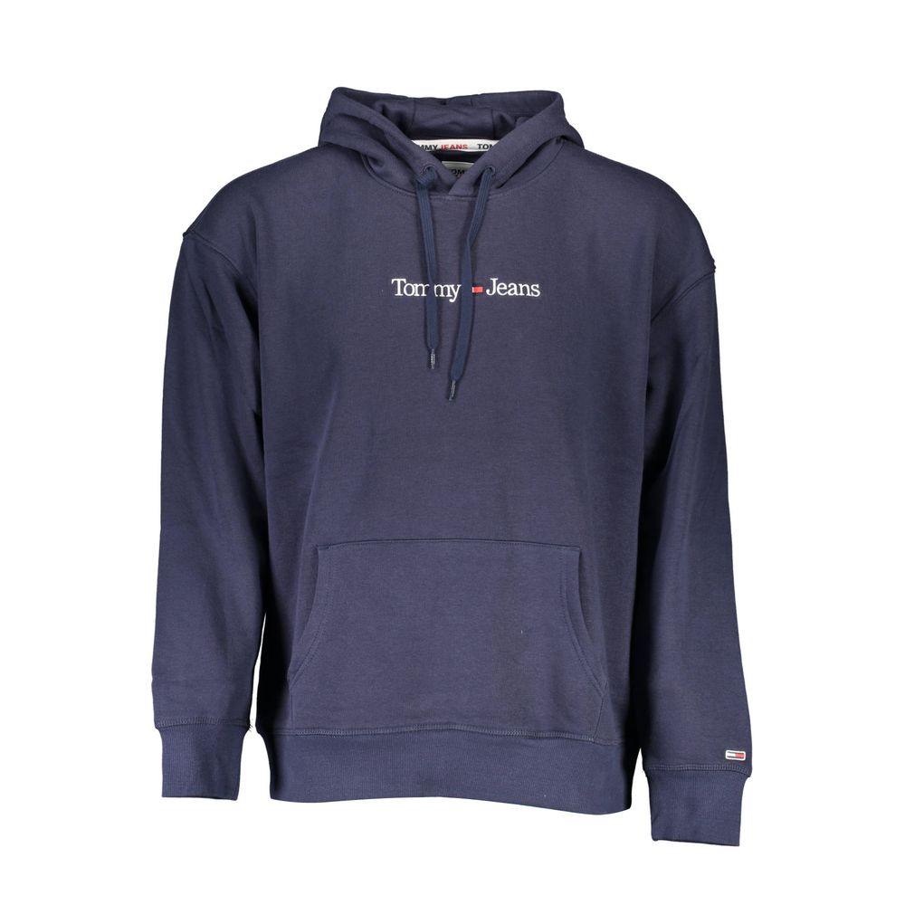 Blue Cotton Men's Hoodie