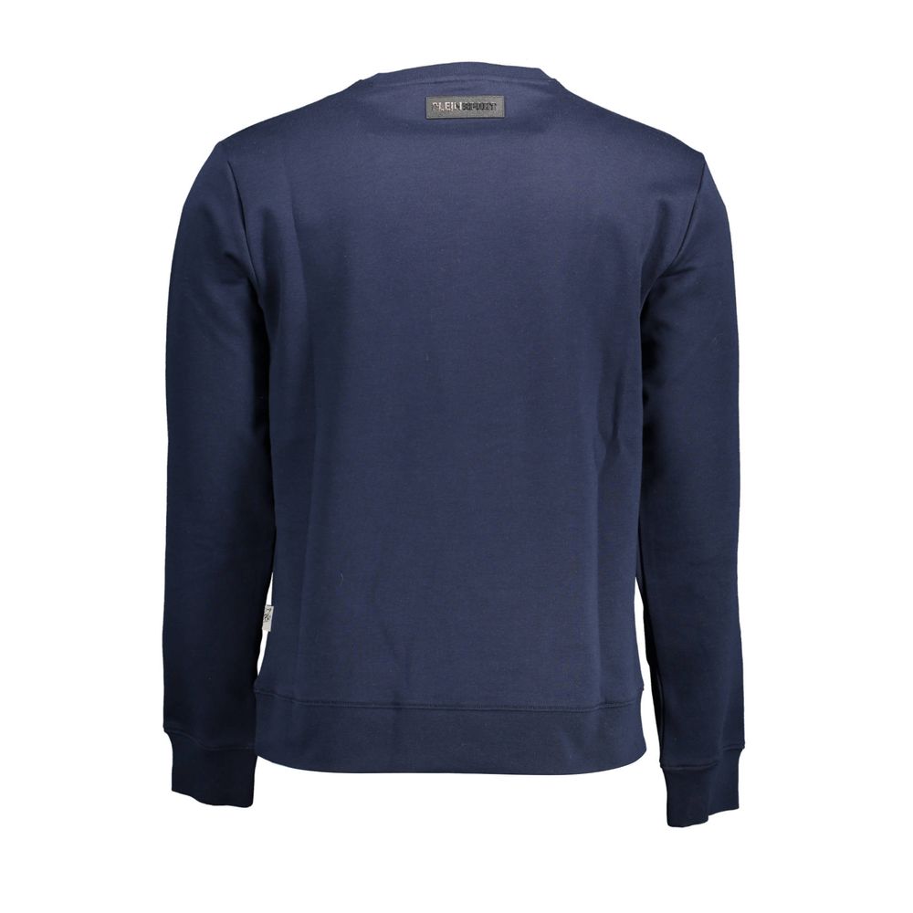 Blauer Herrenpullover aus Baumwolle