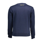 Blauer Herrenpullover aus Baumwolle