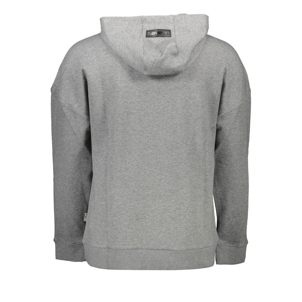 Grey Cotton Men Sweatshirt