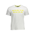 Weiß Baumwolle Herren T-Shirt
