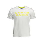 Weiß Baumwolle Herren T-Shirt