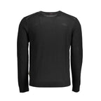 Schwarzes Wollsweatshirt