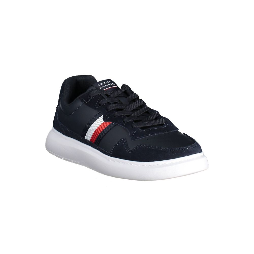 Herren-Sneaker aus blauem Polyurethan