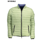 Giacca da uomo in nylon verde