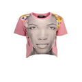 Rosa Baumwoll-Damen-T-Shirt