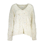 White Acrylic Women Sweater