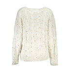 White Acrylic Women Sweater