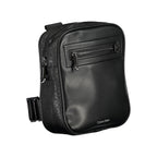 Black Polyester Men's Shoulder Bag