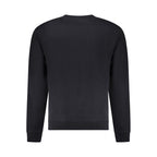 Black Cotton Men Sweatshirt