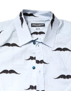 Light Blue Cotton MARTINI Formal Dress Shirt