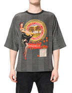 Black White Graphic Print Short Sleeve T-shirt
