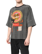Black White Graphic Print Short Sleeve T-shirt
