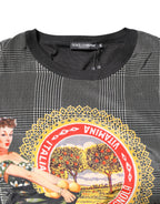 Black White Graphic Print Short Sleeve T-shirt