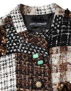 Multicolor Patchwork Button-Down Jacket