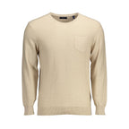 Beige Herrenpullover aus Baumwolle