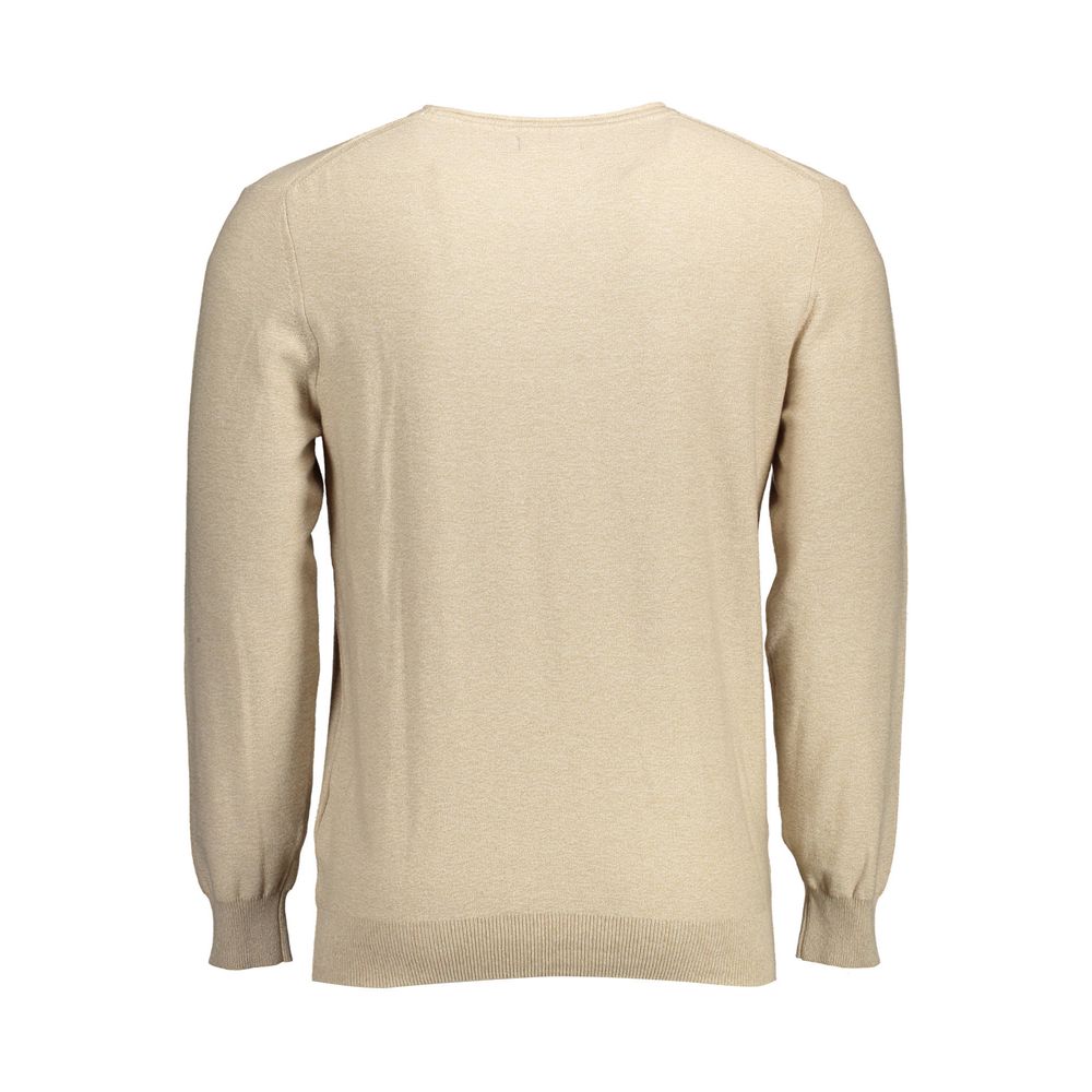 Beige Herrenpullover aus Baumwolle