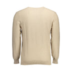Beige Herrenpullover aus Baumwolle