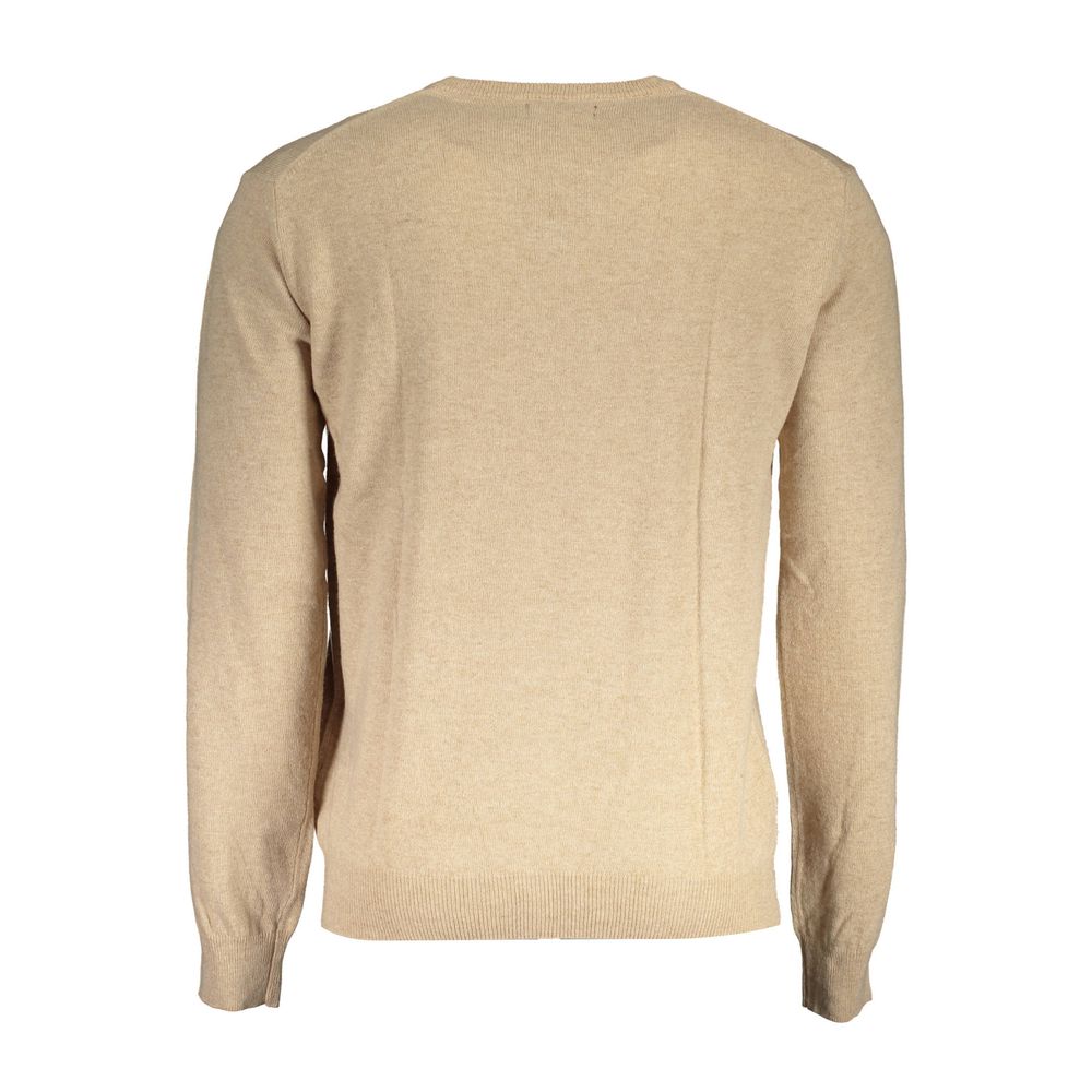 Beige Lyocell Herrenpullover