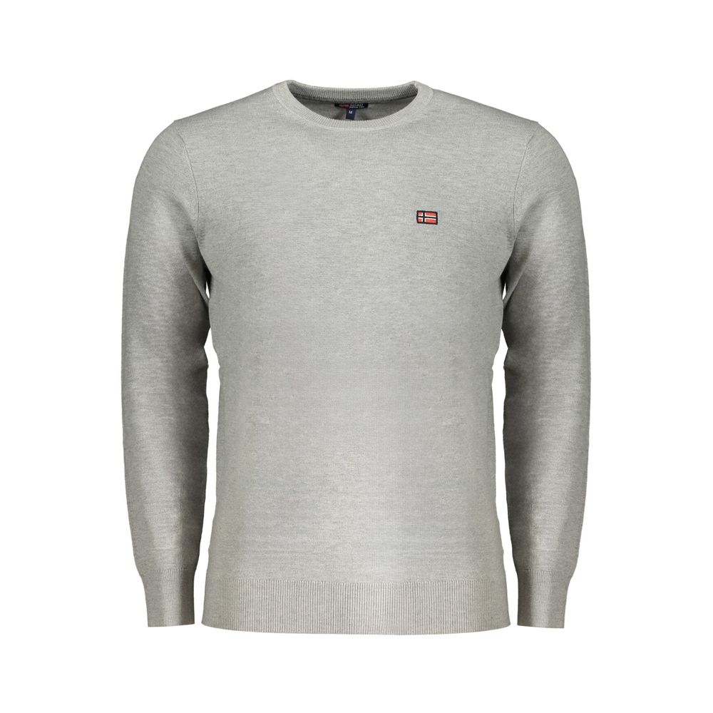 Brauner Polyamid Herrenpullover