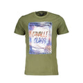 Grünes Baumwoll-Herren-T-Shirt