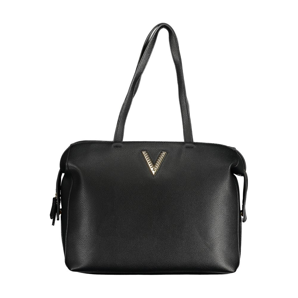 Damenhandtasche aus schwarzem Polyurethan