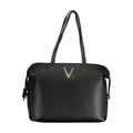 Damenhandtasche aus schwarzem Polyurethan