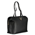 Damenhandtasche aus schwarzem Polyurethan