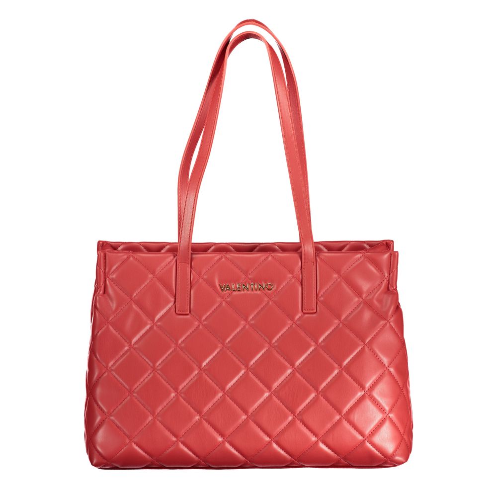 Rote Polyurethan-Damenhandtasche
