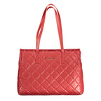 Rote Polyurethan-Damenhandtasche