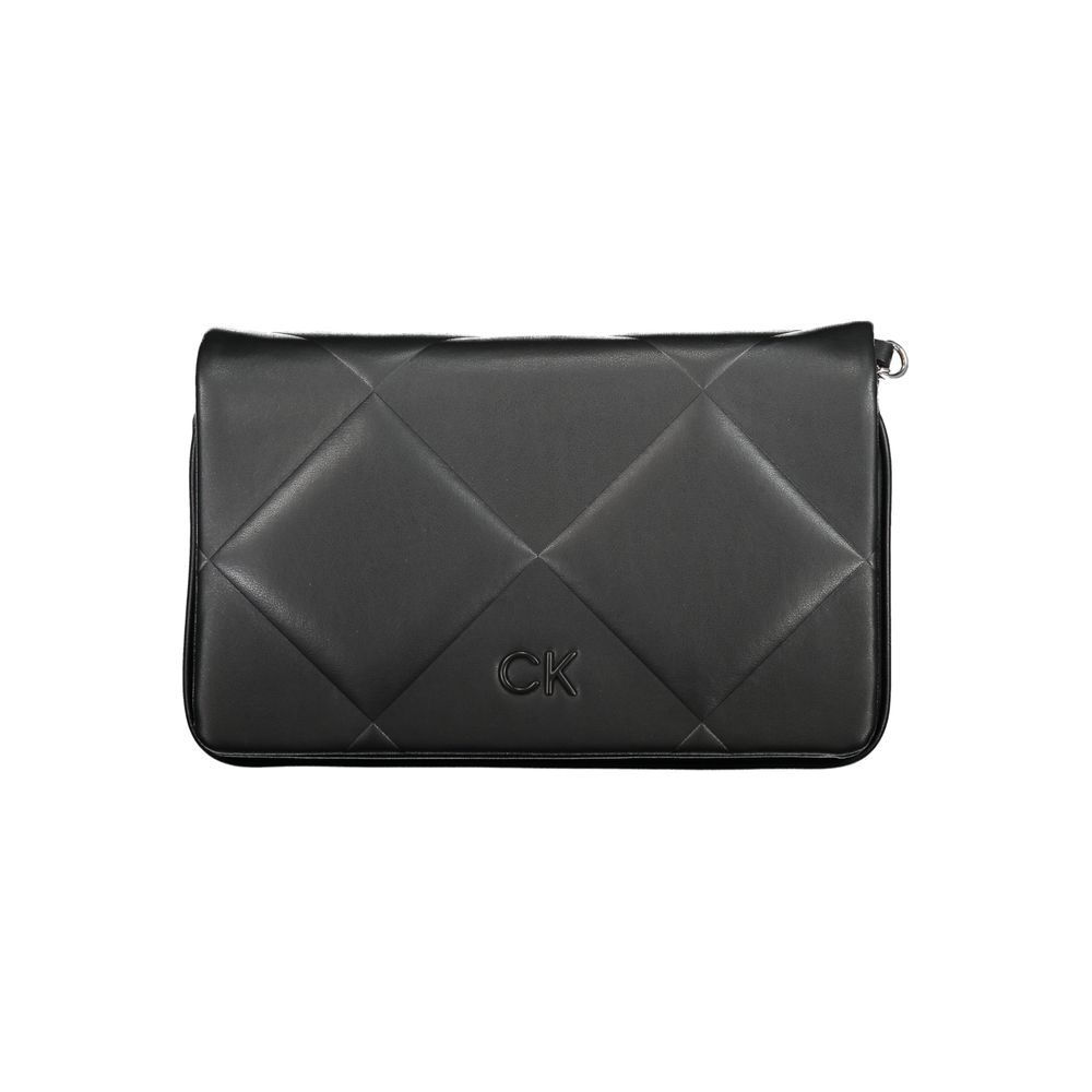 Handtasche aus schwarzem Polyurethan für Damen