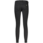 Schwarze Damenjeans aus Baumwolle
