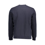 Blue Cotton Men Sweatshirt