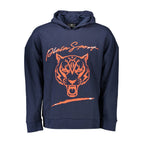 Blue Cotton Men Sweatshirt