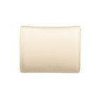 Beige Polyurethane Women's Wallet
